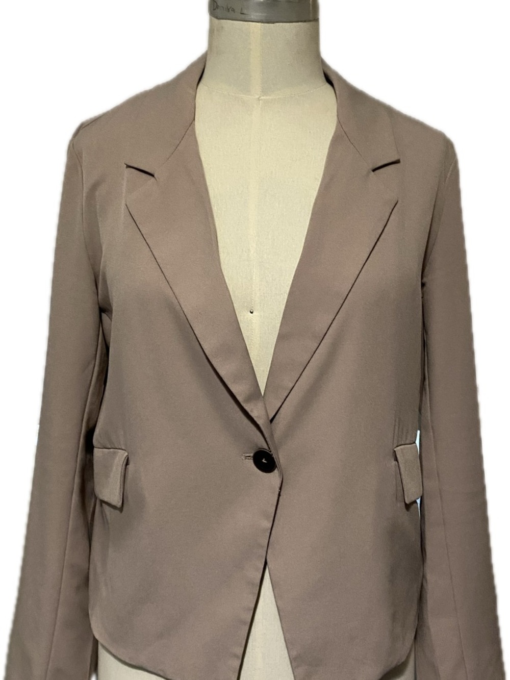 Women’s Single-Button Blazer Jacket in light pink